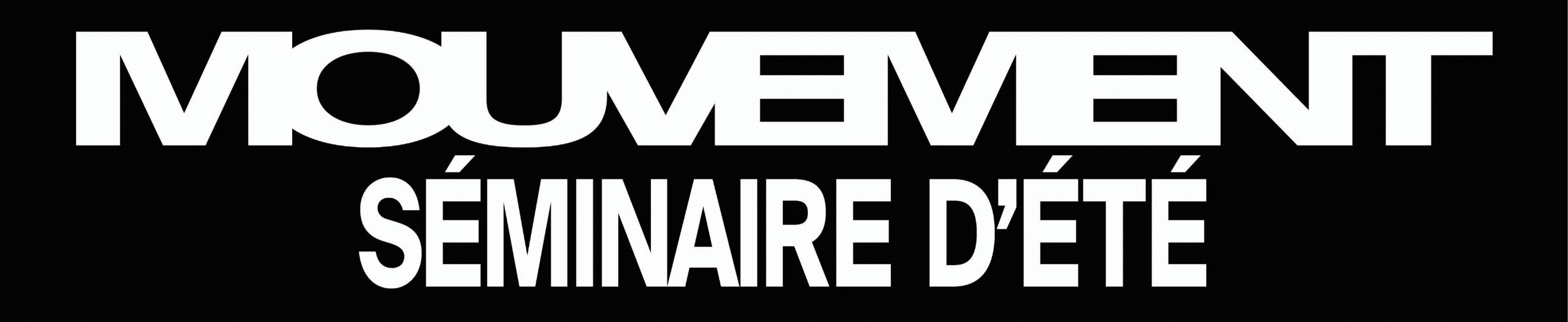 SÉMINAIRE D'ÉTÉ 2026