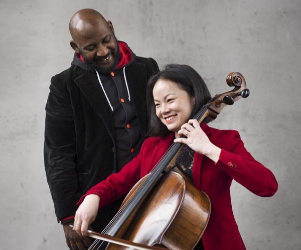 Mi Zhou au Violoncelle avec Mohamed