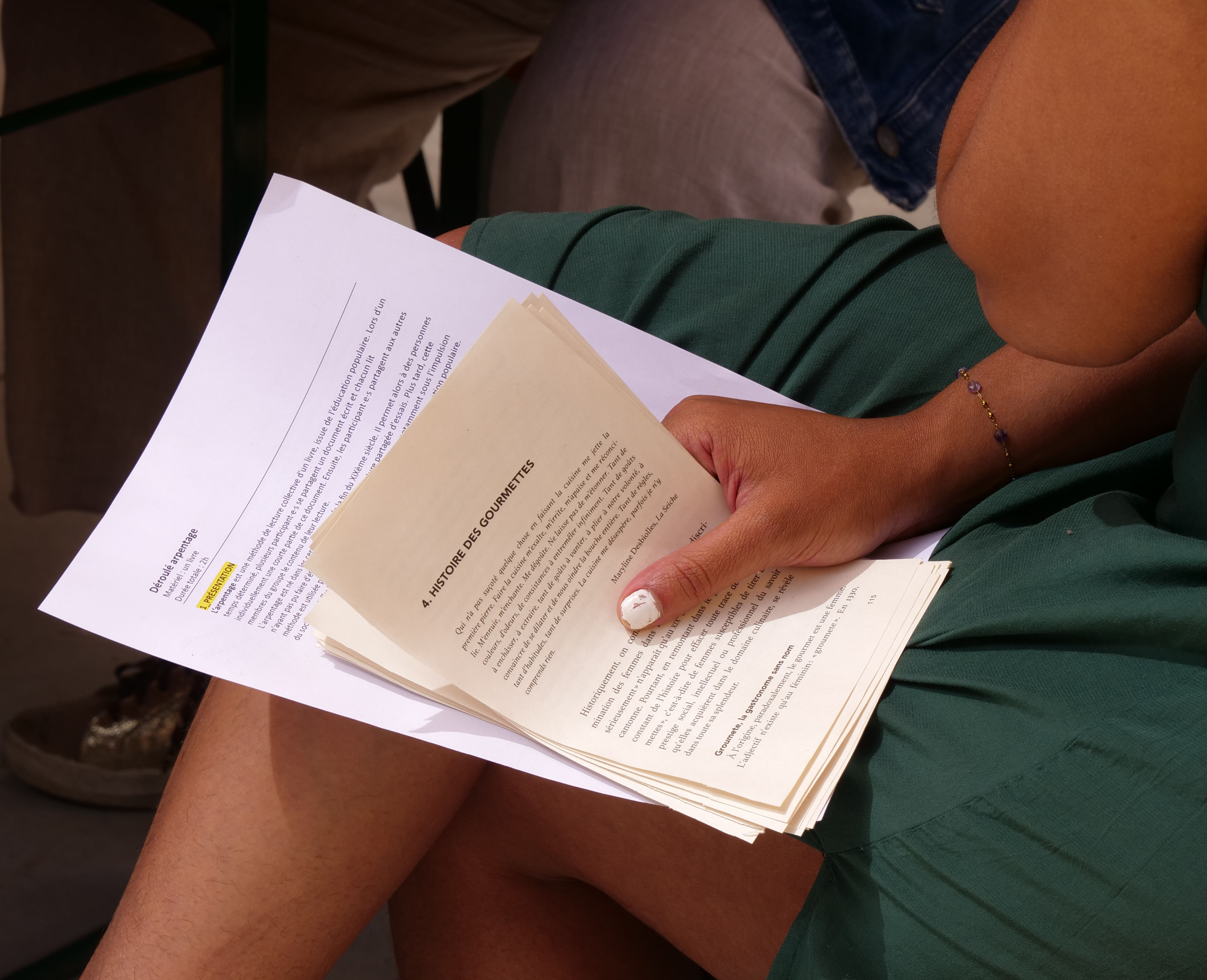 arpentage du livre « Passer à table »